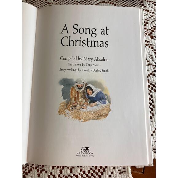 1991 A Song at Christmas by Mary Absolon – Vintage Christmas Story & Carol Book - Picture 4 of 8